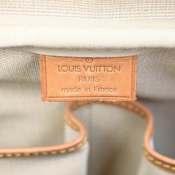LOUIS VUITTON LV Logo Deauville Hand Bag Monogram Leather Brown M47270 89TA045 - Picture 14 of 16